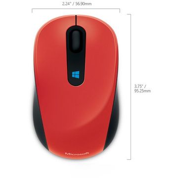 Mouse Microsoft Sculpt Mobile Wireless, BlueTrack, rosu