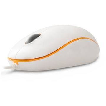 Mouse nJoy TG9, optic USB, 1600 dpi, alb