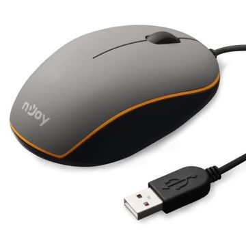 Mouse nJoy TG9, optic USB, 1600 dpi, gri