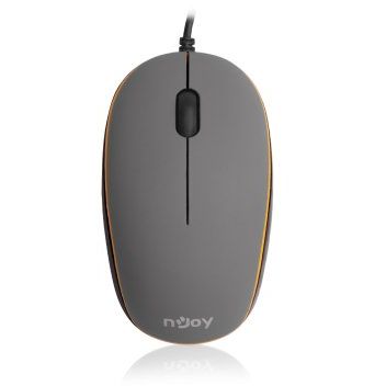 Mouse nJoy TG9, optic USB, 1600 dpi, gri