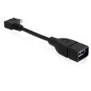 Delock Cablu USB micro-B tata in unghi, la USB 2.0-A mama OTG 11cm