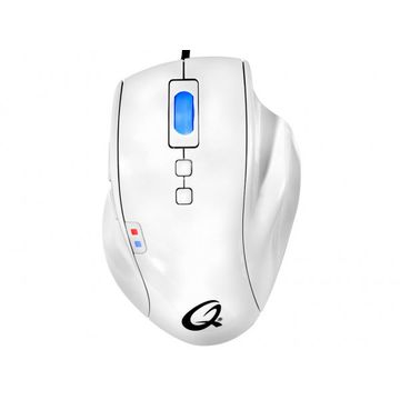 Mouse QPAD optic OM-75 Pro Gaming, 1600 DPI, Alb