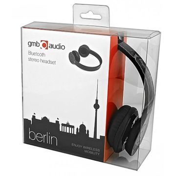 Casti Gembird Berlin BHP-BER-BK Bluetooth cu microfon, negre