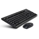 Tastatura A4Tech 3100N  + mouse, negru, USB