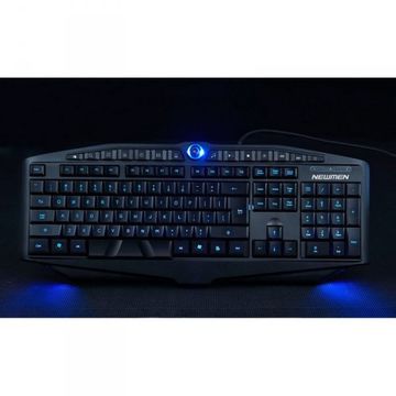Tastatura Newmen GL-600 gaming, USB, Wired, Iluminata, Neagra