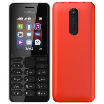 Telefon mobil Nokia 108 Dual SIM, rosu