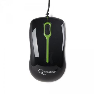 Mouse Gembird MUS-004-G, Optic cu fir, USB, Verde