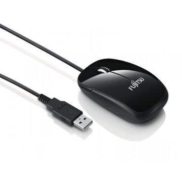Mouse Fujitsu M410, optic USB, 1000dpi, negru