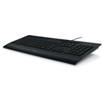 Tastatura Logitech K280e cu fir, USB, neagra