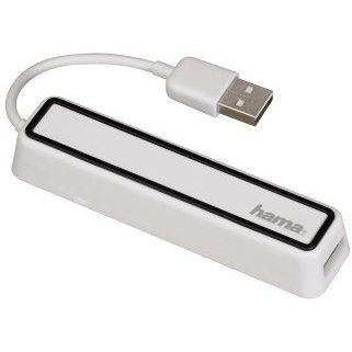 Hub USB Hama 12169, 4 porturi, alb