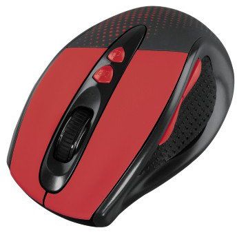 Mouse Hama Knallbunt 2.0, optic wireless, rosu