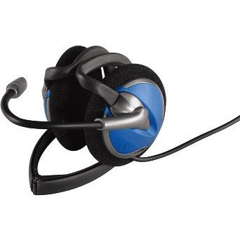 Casti Hama CS-49 Stereo cu microfon, gri / albastru