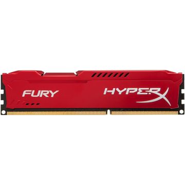 Memorie Kingston HX316C10FR/8, HyperX Fury Red 8GB DDR3, 1600MHz, CL10