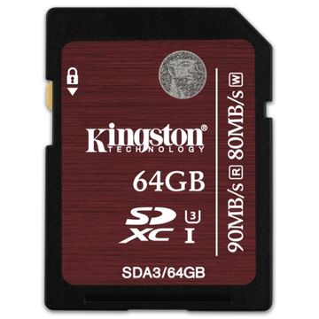 Card memorie Kingston SDA3/64GB, SDXC 64GB UHS-I Speed Class 3