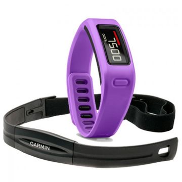 Bratara fitness Garmin bratara electronica pentru activitati sportive Vivofit, violet + HRM