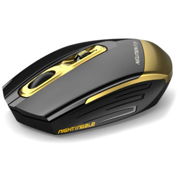 Mouse Newmen F600 Nightingale Gold Wireless Gaming, negru