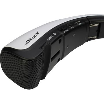Boxa portabila Inter-Tech boxe Bluetooth Nitrox iStage Mini albe