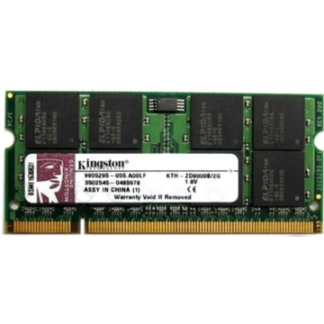 Memorie laptop Kingston KTH-ZD8000B/2G, 2GB DDR2 SODIMM 667MHz