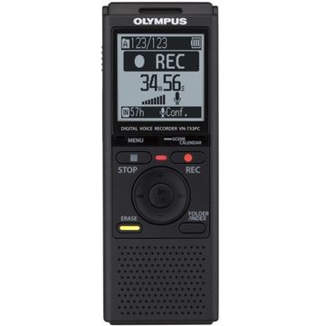 Reportofon Olympus VN-733PC 4GB, negru + husa