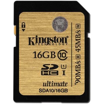 Card memorie Kingston SDA10/16GB, SDHC 16GB Class 10 UHS-I