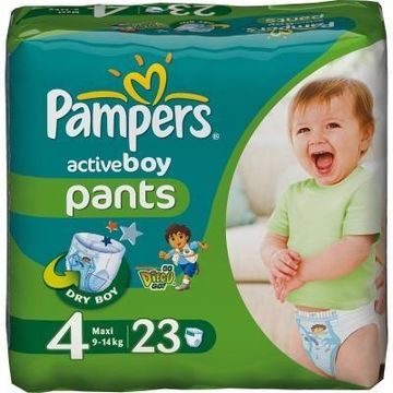 PAMPERS Scutece Active Boy 4 Maxi Carry Pack 23 buc