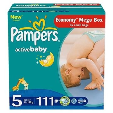 PAMPERS Scutece Active Baby 5 Junior Mega Pack 111 buc