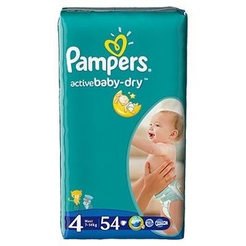PAMPERS Scutece Active Baby 4 Maxi Value Pack 54 buc