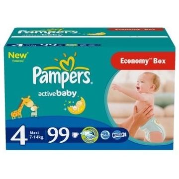 PAMPERS Scutece Active Baby 4 Maxi Giant Pack Plus 99 buc
