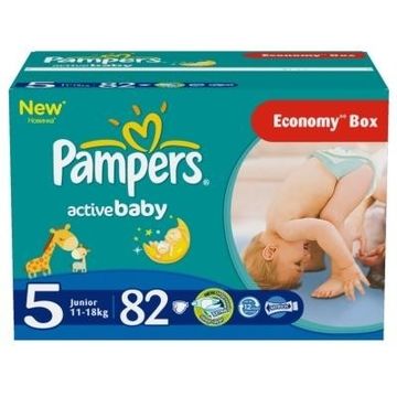 PAMPERS Scutece Active Baby 5 Junior Giant Pack Plus 82 buc