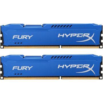 Memorie Kingston HyperX Fury Blue HX318C10FK2/16, 16GB DDR3 1866MHz, Dual Channel