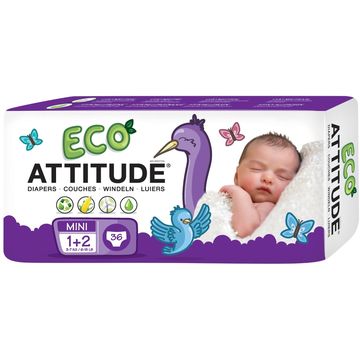 Attitude 16200 scutece ecologice marimea 1-2 (3-7 Kg), 36 buc