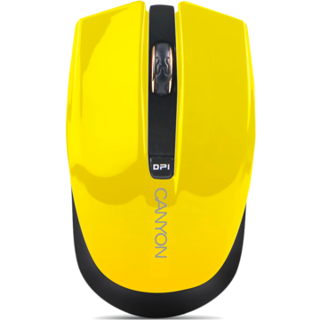 Mouse Canyon CNS-CMSW5Y, optic wireless, 1280dpi, galben