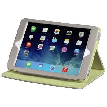 Hama 106496 husa cu stand Lissabon pentru iPad mini, gri cu verde