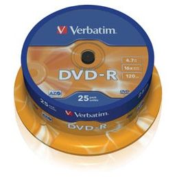 Verbatim DVD-R Gold spindle, 4.7GB, 8x, 25 buc, Imprimabil
