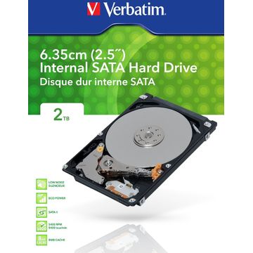 HDD Laptop Verbatim 53163, 2TB SATA2, 5400rpm, 2.5 inch