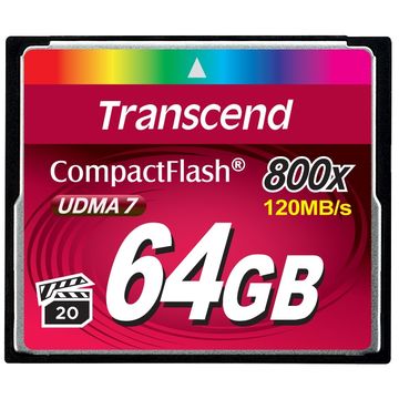Card memorie Transcend TS64GCF800 64GB Compact Flash 800x
