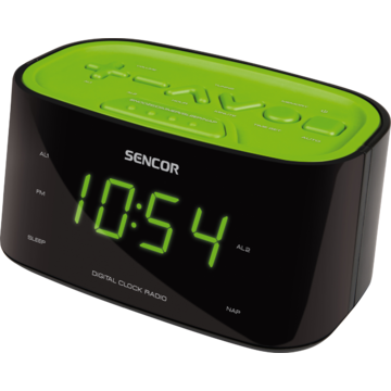 Sencor aparat radio cu ceas SRC 180 GN, verde