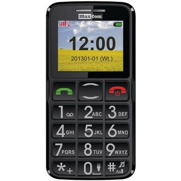 Telefon mobil Maxcom MM432 BB, 300 contacte, Negru/Rosu