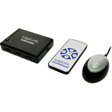 LogiLink Switch HDMI HD0004 cu amplificator si telecomanda 5-Port