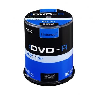 Intenso DVD+R 4.7GB, 16x 100 buc