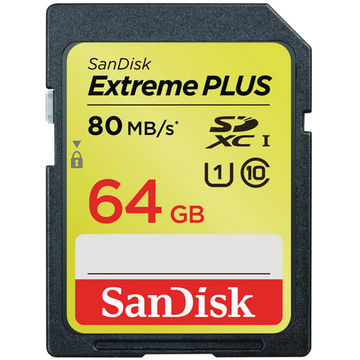 Card memorie SanDisk SDSDXS-064G-X46, 64GB Extreme Plus SDXC UHS-I
