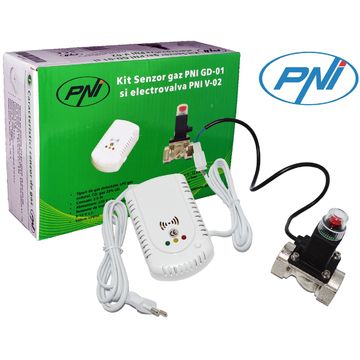 PNI Kit Senzor gaz GD-01 si electrovalva V-02