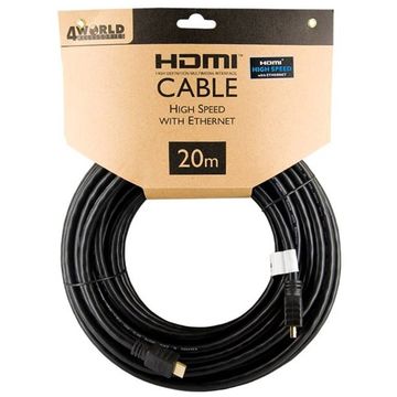 4World Cablu HDMI cu Ethernet (v1.4) 08609, 3D HQ, 20 metri