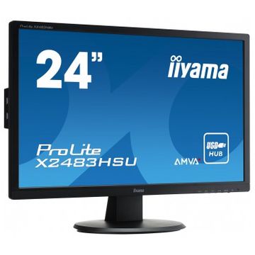 Monitor LED Iiyama Prolite X2483HSU-B1, 24 inch, 1920 x 1080 Full HD AMVA+