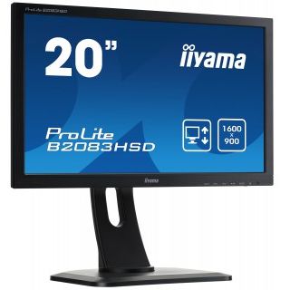 Monitor LED Iiyama Prolite B2083HSD-B1, 19.5 inch, 1600x900px, negru