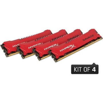 Memorie Kingston HX316C9SRK4/32 HyperX Savage, 4x8GB DDR3 1600MHz CL9