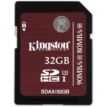 Card memorie Kingston SDA3/32GB, 32GB SDHC UHS-I 3