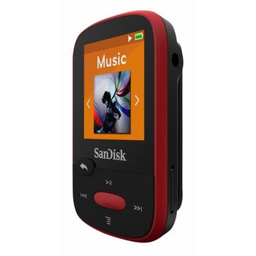 Player SanDisk MP3 player SDMX24-004G-G46R CLip Sport 4GB, Rosu
