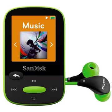 Player SanDisk MP3 player SDMX24-008G-G46L Clip Sport 8GB, Verde