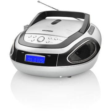 Hyundai Radio/CD Player Boombox TRC512AU3, argintiu